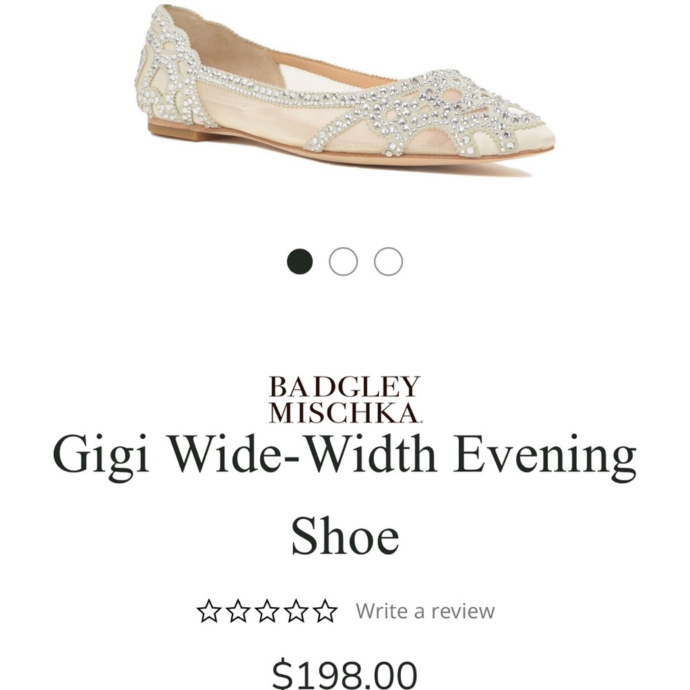 Gigi Badgley Mischka wedding flats